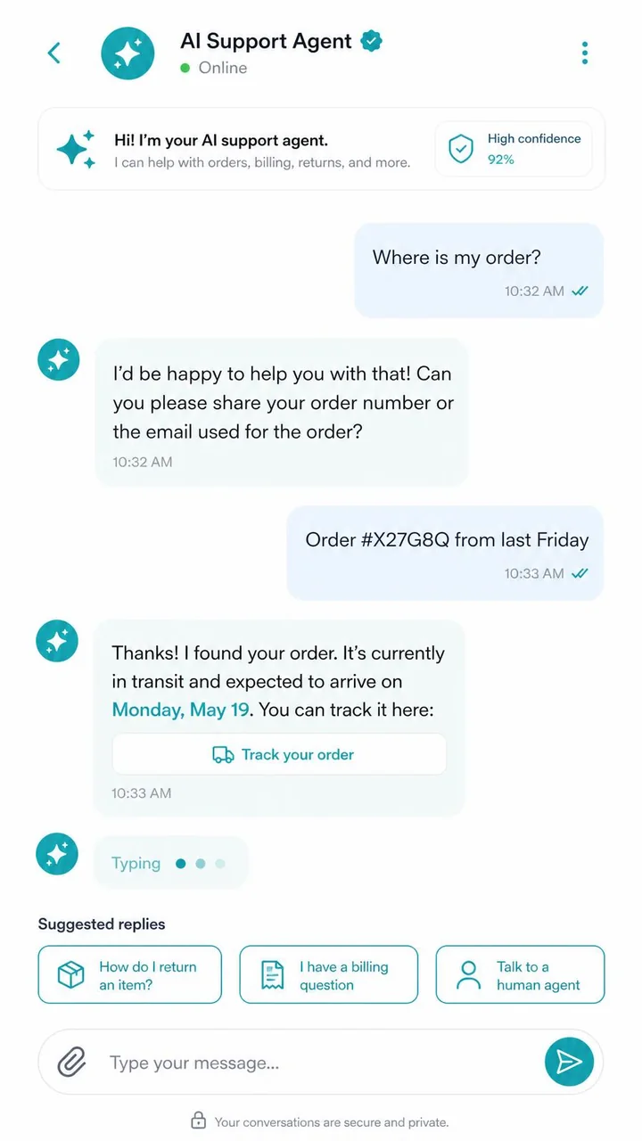 AI support: mobile version of a Lovable website