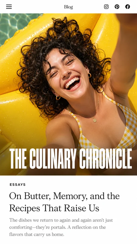Blog: mobile version of a Lovable website