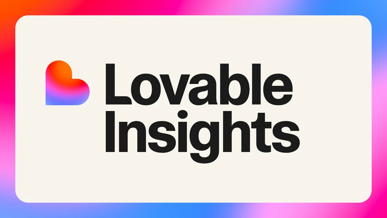Analytics: example website built with Lovable