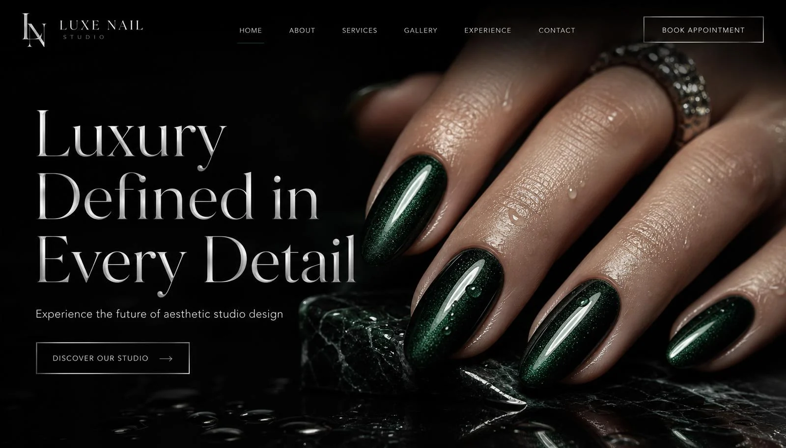 Luxury nail studio: example website built with Lovable